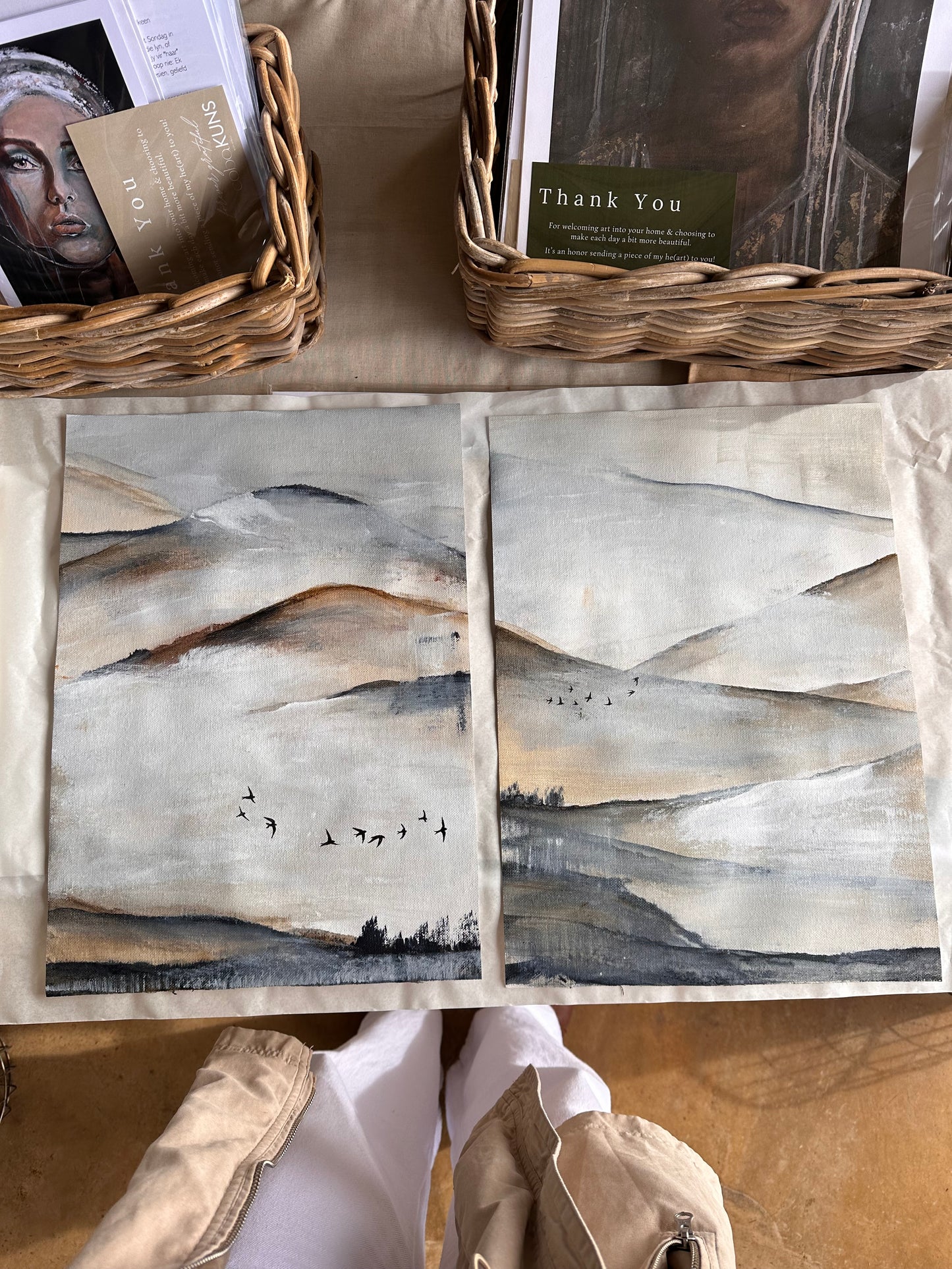 Savior of Swallows - Set of 2 A3 Originals (Canvas Sheet)